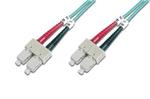 Digitus Fiber Optic Patch Cord, SC to SC Multimode 50/125 µ, Duplex Length 10m, Class OM3