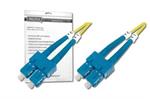 DIGITUS Fiber Optic Patch Cord, SC to SC, OS2, Singlemode 09/125 µ, Duplex, Length 1m