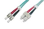 Digitus Fiber Optic Patch Cord, ST to SC Multimode 50/125 µ, Duplex Length 10m, Class OM3