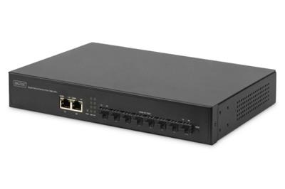 Digitus Gigabit Ethernet Switch 8-portový SFP + 2-port, nespravovaný