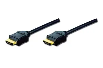 Digitus Highspeed Ethernet HDMI( 1,4 ) propojovací kabel , AWG 30, 1m, pozl. kontakty