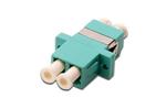 Digitus LC / LC Duplex Coupler, color aqua Zirconia Ceramic Sleeve, polymer housing, Multimode,inc.fixing material