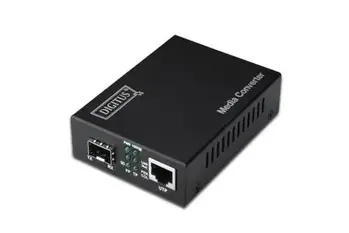 Digitus Media Converter 10/100/1000Base-T to SFP slot + zdroj 0,5km - bez SFP modulu,80KM