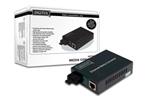 DIGITUS Media Converter, Multimode 10/100Base-TX to 100Base-FX, Incl. PSU SC connector, Up to 2km