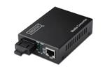 DIGITUS Media Converter, Multimode, 10/100Base-TX to 100Base-FX, Incl. PSU SC connector, Up to 2km