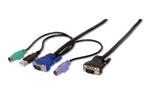 Digitus Octopus Cable, VGA, 2xPS/2, 1xUSB 1,8 m