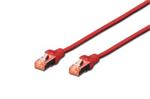 Digitus Patch Cable,S-FTP, CAT 6, AWG 26, červený 5m