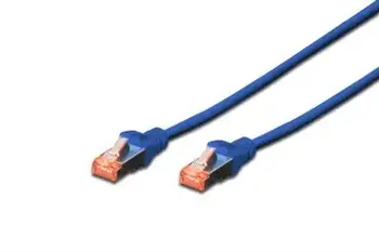 Digitus Patch Cable, S-FTP, CAT 6, AWG 27/7, LSOH, Měď, modrý 10m