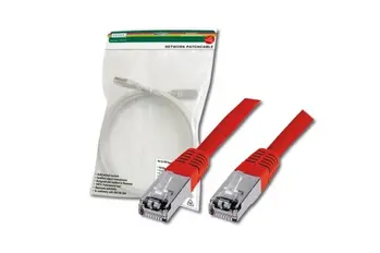 Digitus Patch Cable, SF-UTP, CAT 5e, AWG 26/7, červený 5m