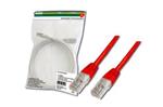 Digitus Patch Cable, UTP, CAT 5e, AWG 26/7, červený, 0,5m