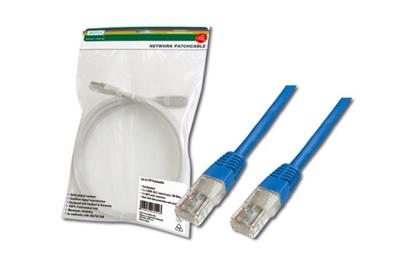 Digitus Patch Cable, UTP, CAT 5e, AWG 26/7, modrý 10m