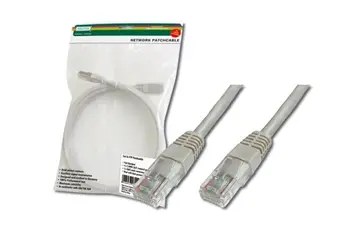 Digitus Patch Cable, UTP, CAT 5e, AWG 26/7, šedý 0,5m