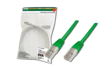 Digitus Patch Cable, UTP, CAT 5e, AWG 26/7, zelený 2m