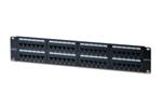 Digitus Patch Panel 19",CAT6,8P8C,LSA,2U,48 x RJ45, nestíněný,černý