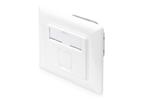 DIGITUS Professional CAT 6A Class EA network outlet, design-compatible, shielded, flush mount