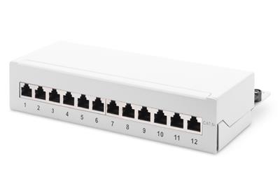 DIGITUS Professional Desktop CAT 6A, Class EA patch panel, shielded, grey