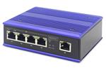 DIGITUS Professional Industrial 4-Port Gigabit PoE Switch + 1 uplink port