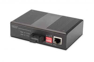 DIGITUS Professional Industrial Gigabit Media Converter RJ45, SC 0.5km