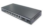 DIGITUS Professional L2 managed 8-Port Gigabit PoE Switch + 2 SFP