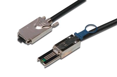 Digitus SAS connection cabel, Infiniband - mini SAS 26 pin 1.00m,CU, AWG28, 2xshielded, M/M