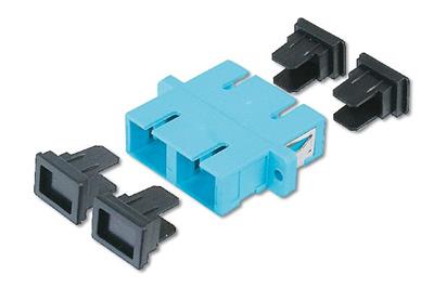 Digitus SC / SC Duplex Coupler, color aqua Zirconia Ceramic Sleeve, Plastic housing, Multimode,inc.fixing material