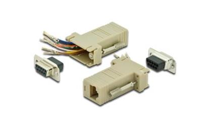 Digitus sériový adaptér, RS 232 DB9, RJ45, Modular, DB9 F, RJ45 F