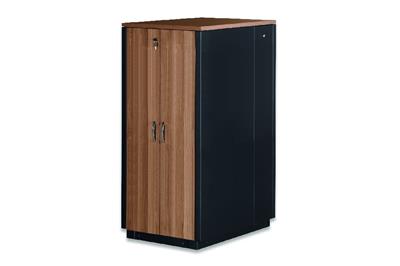 Digitus SOUNDproof Cabinet 1666x750x1130 mm, wooden surface teak metal parts black RAL 9005