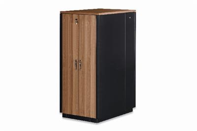 Digitus SOUNDproof Cabinet 2110x750x1130 mm, wooden surface teak metal parts black RAL 9005