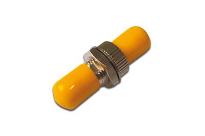 Digitus ST / ST Simplex Coupler Zirconia Ceramic Sleeve, Metal housing, with yellow caps, Singlemode