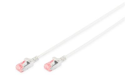 Digitus Tenký propojovací kabel U-FTP CAT 6 U-FTP, Cu, LSZH AWG 28/7, délka 1 m, barva šedá