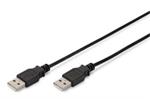 Digitus USB 2.0 connection cable, type A M/M, 1.0m, USB 2.0 conform, bl