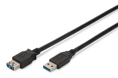 Digitus USB 3.0 extension cable, type A M/F, 3.0m, USB 3.0 conform, bl