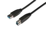 Digitus USB 3.0 propojovací kabel, type A - B  M/M, 1.8m, USB 3.0 conform, UL, bl