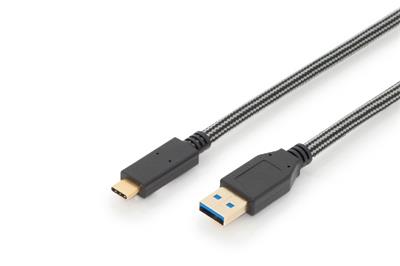 Digitus USB Type-C™ connection cable, Gen2, Type-C™ to A