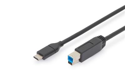 Digitus USB Type-C™ connection cable, Type-C™ to B