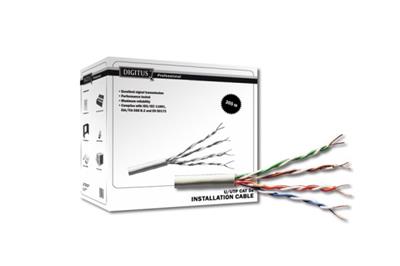 Digitus UTP kabel drát AWG24, měď, Cat.5e, box 305m