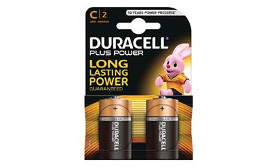 Duracell MN1400B2 Plus Power C Cell - 2 Pack