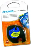 Dymo LetraTag (plast 12mm x 4m) černý tisk/zelený podklad, 91204/59425