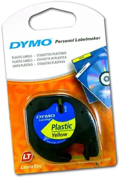 Dymo LetraTag (plast 12mm x 4m) páska žlutá 59423