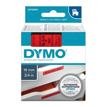 Dymo páska D1 - 19mm x 7m černá na červené 45807/S0720870