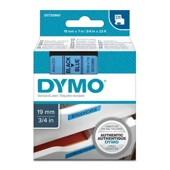 Dymo páska D1 - 19mm x 7m černá na modré 45806/S0720860