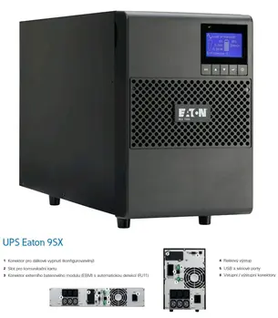 Eaton UPS 9SX1000I,000VA(900W),online,LCD,tower