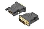 Ednet DVI Adapter, DVI(18+1) - HDMI type A M/F, DVI-D single link, Full HD bl, gold