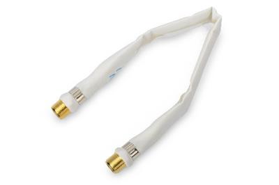 Ednet SAT connection cable, F-Connector F/F, 0,25m, gold