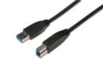 Ednet USB 3.0 connection  cable, type A - B M/M, 1.8m, USB 3.0, bl