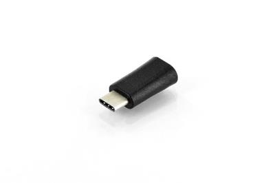 Ednet USB Type-C adapter, type C to micro B M/F, High-Speed, bl