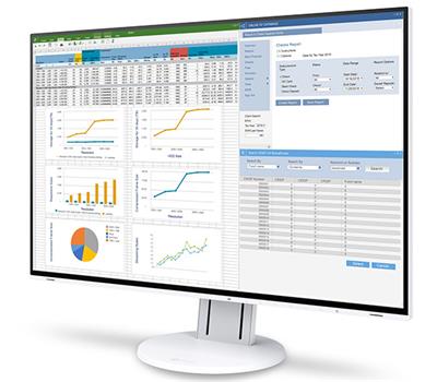 EIZO 24" EV2457-WT, 1920 x 1200, IPS,16:10, 5ms, 350 cd/m2, 1000:1, DP/HDMI/DVI, ultraslim 1 mm rám., bílý