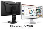 EIZO 27" EV2760-BK,IPS, 2560 x 1440,350 cd/m2,1000:1,5 ms, Ultra Slim, 2x DP, HDMI,DVI, USB,černý