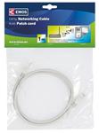 Emos Patch kabel UTP, CAT 5e, AWG26, PVC, šedý, 1m 