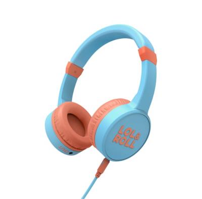 ENERGY Sistem Lol&Roll Pop Kids Headphones Blue, navržená speciálně pro děti, omezením hladiny zvuku, Music Share